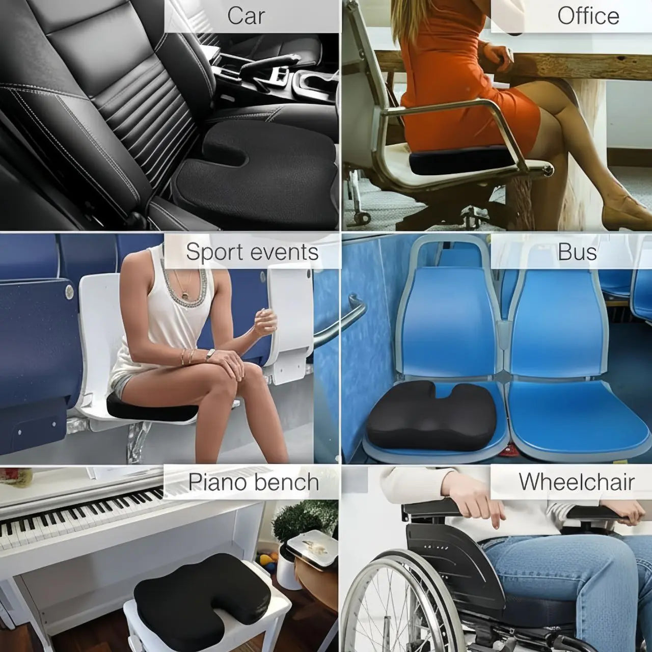 Situra Advanced Pressure Relief - seat cushion for Tailbone & Sciatic Support Situra Cushions