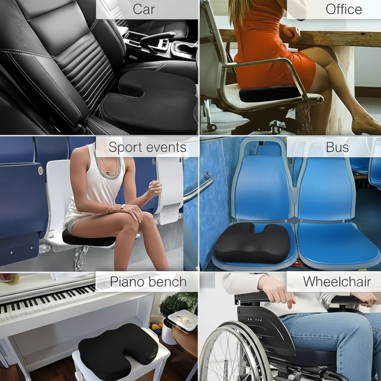 Situra Advanced Pressure Relief - seat cushion for Tailbone & Sciatic Support