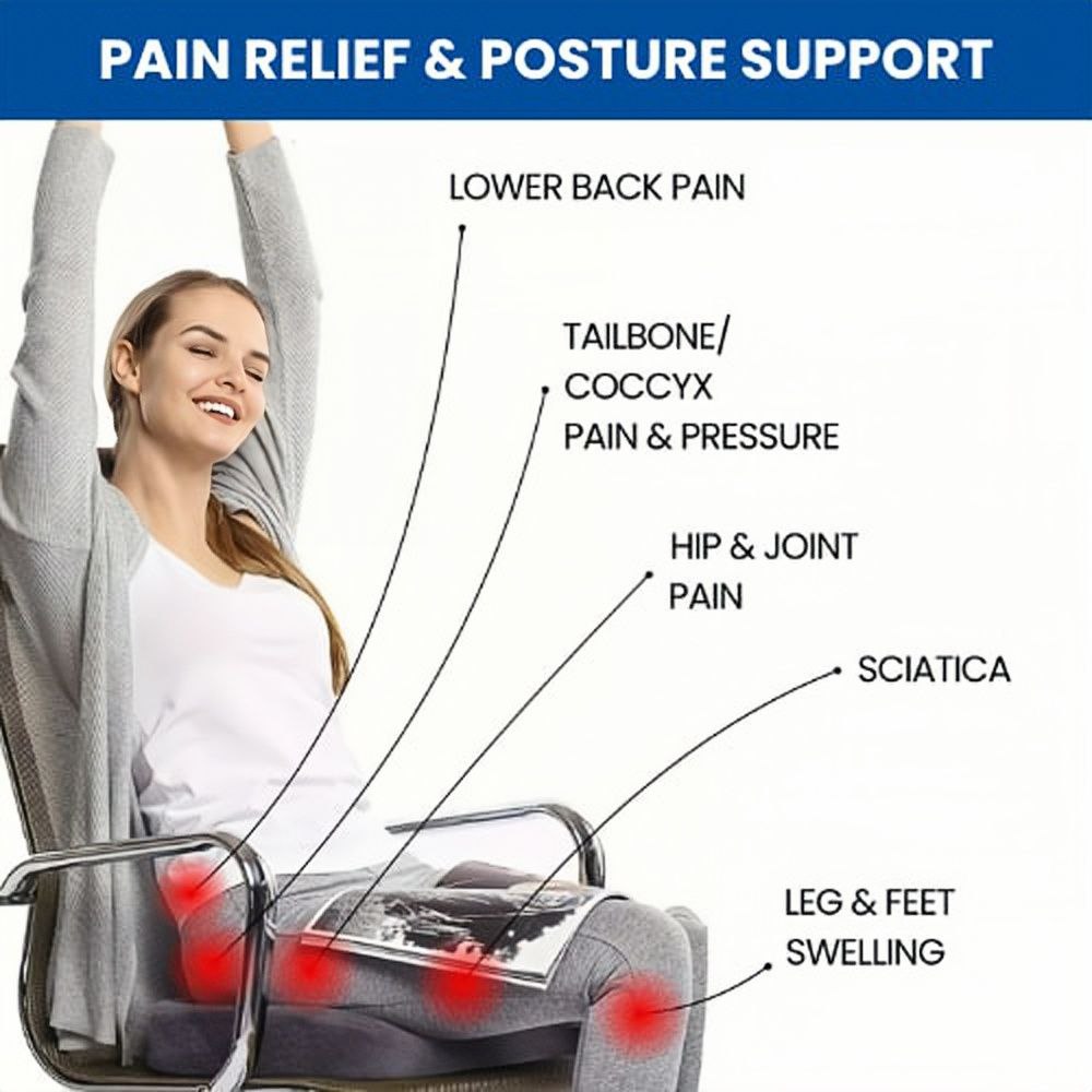 Situra Advanced Pressure Relief - seat cushion for Tailbone & Sciatic Support