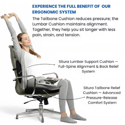 Situra Advanced Pressure Relief - seat cushion for Tailbone & Sciatic Support